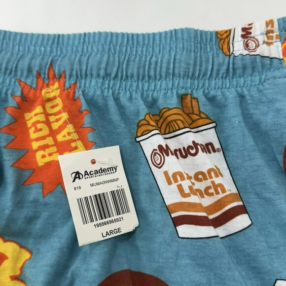 Mad Engine Maruchan Noodles Pajamas Pants Lounge Men Size L Elastic Pattern Logo - Picture 8 of 12